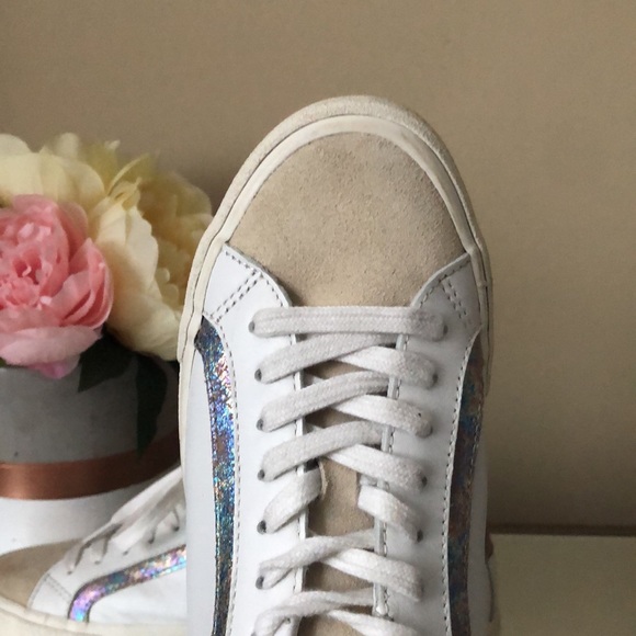 MADEWELL Sidewalk Low-Top Sneakers in Iridescent Leather - Picture 5 of 7